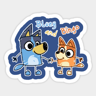 Heeler Sisters Doodle Sticker